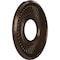 Ekena Millwork Berkshire PVC Medallion (Canopies up to 4 1/2"), 10"OD x 3 1/2"ID x 3/4"P, Metallic Mystic Brown CMP10BEAMB - alternate 2